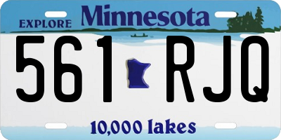 MN license plate 561RJQ