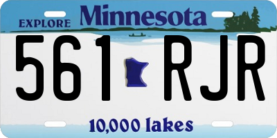 MN license plate 561RJR