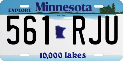 MN license plate 561RJU