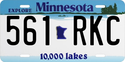 MN license plate 561RKC