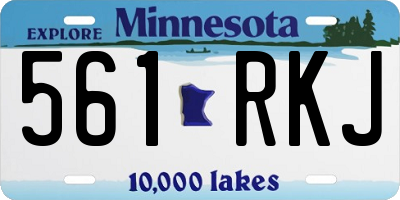 MN license plate 561RKJ