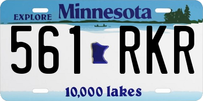 MN license plate 561RKR