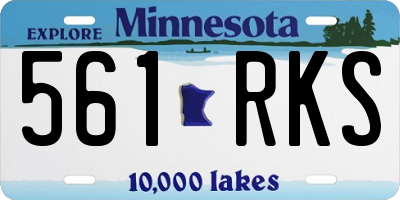 MN license plate 561RKS