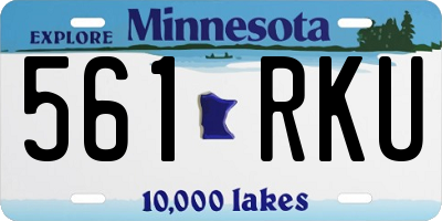 MN license plate 561RKU