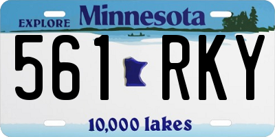 MN license plate 561RKY