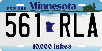 MN license plate 561RLA