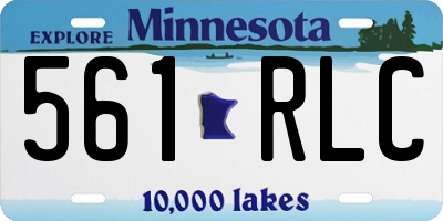 MN license plate 561RLC