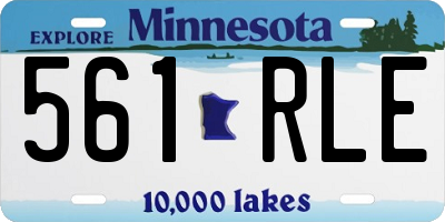 MN license plate 561RLE