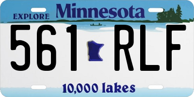 MN license plate 561RLF