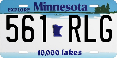 MN license plate 561RLG