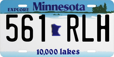 MN license plate 561RLH