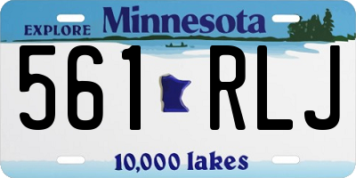 MN license plate 561RLJ