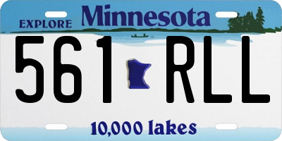 MN license plate 561RLL