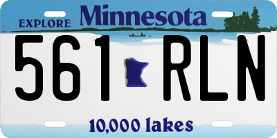 MN license plate 561RLN