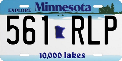 MN license plate 561RLP