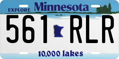 MN license plate 561RLR