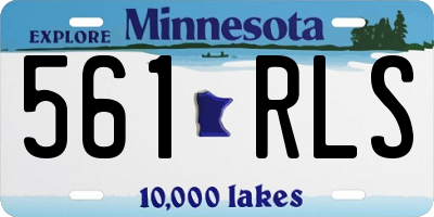MN license plate 561RLS