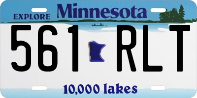 MN license plate 561RLT