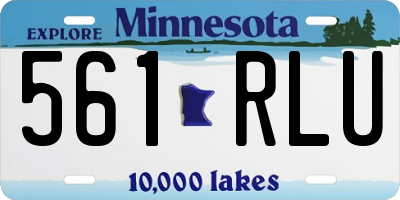 MN license plate 561RLU