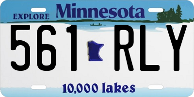 MN license plate 561RLY