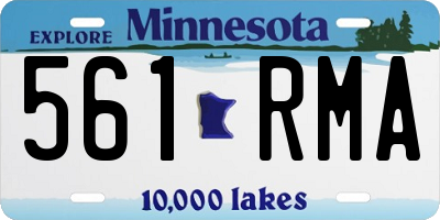 MN license plate 561RMA