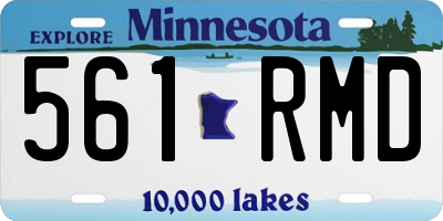MN license plate 561RMD