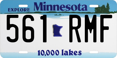 MN license plate 561RMF
