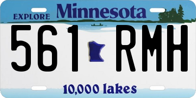 MN license plate 561RMH
