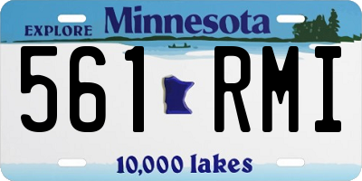 MN license plate 561RMI