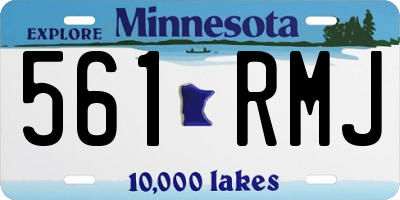 MN license plate 561RMJ