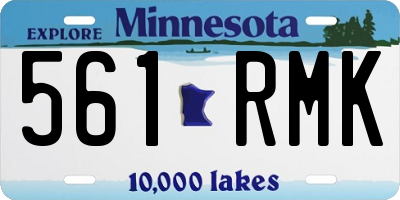 MN license plate 561RMK