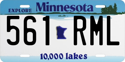 MN license plate 561RML