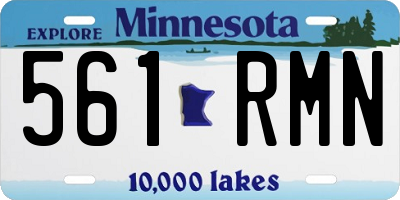 MN license plate 561RMN