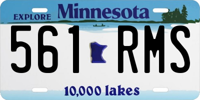 MN license plate 561RMS
