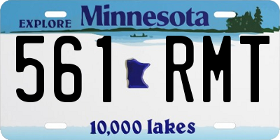 MN license plate 561RMT