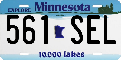 MN license plate 561SEL