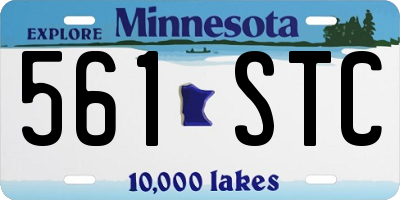 MN license plate 561STC