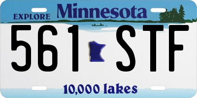 MN license plate 561STF