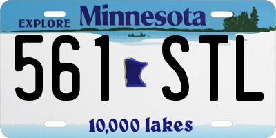 MN license plate 561STL