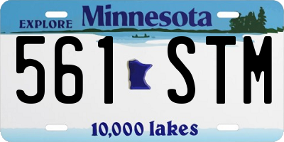 MN license plate 561STM