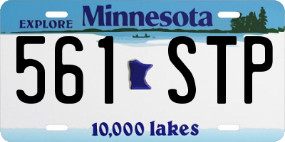 MN license plate 561STP