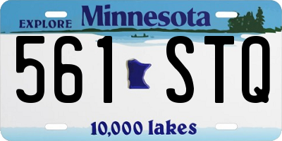 MN license plate 561STQ