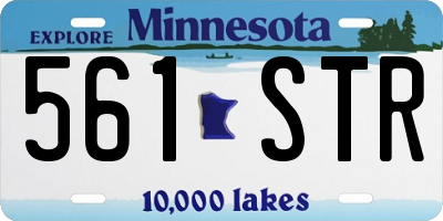 MN license plate 561STR
