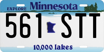 MN license plate 561STT