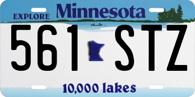 MN license plate 561STZ