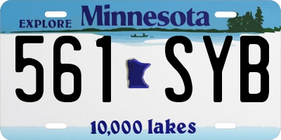 MN license plate 561SYB