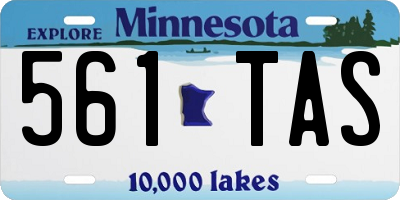 MN license plate 561TAS