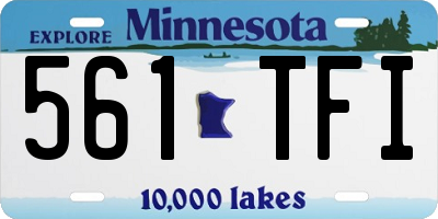 MN license plate 561TFI
