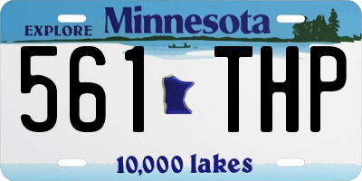 MN license plate 561THP