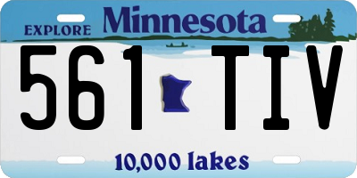 MN license plate 561TIV